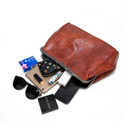 Mila | Geantă vintage atemporală cu un elegant închizător cu clapetă