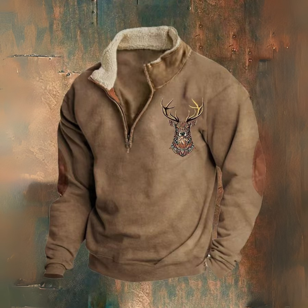 Mihai | Hanorac cu fermoar pe jumătate