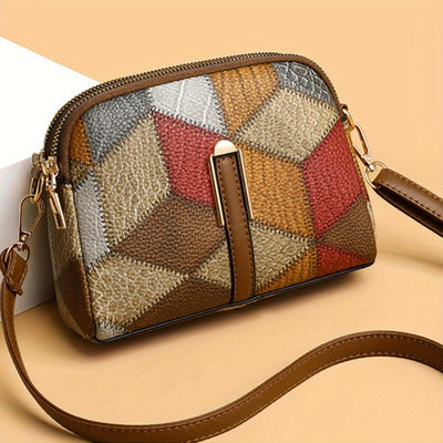Clio | Mini Geantă Crossbody Patchwork