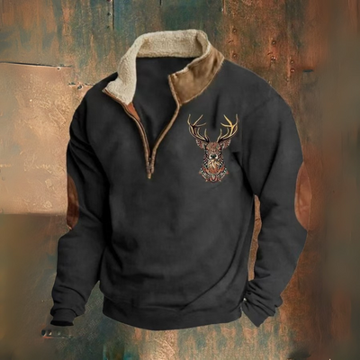 Mihai | Hanorac cu fermoar pe jumătate