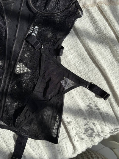 Alessandra™ | Rochie de Noapte Satinată Neagră Mirage