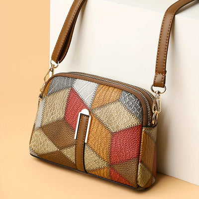 Clio | Mini Geantă Crossbody Patchwork