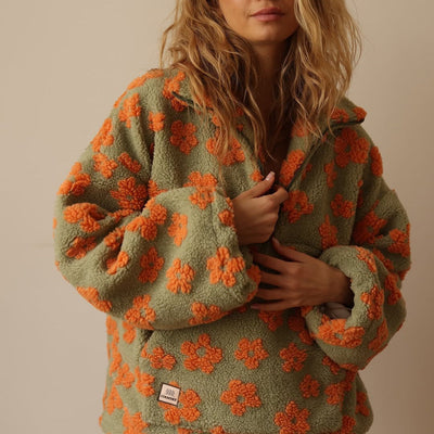 Daisy™ | Hanorac Cald din Fleece Bloom