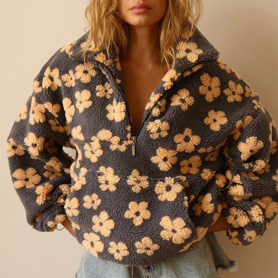 Daisy™ | Hanorac Cald din Fleece Bloom