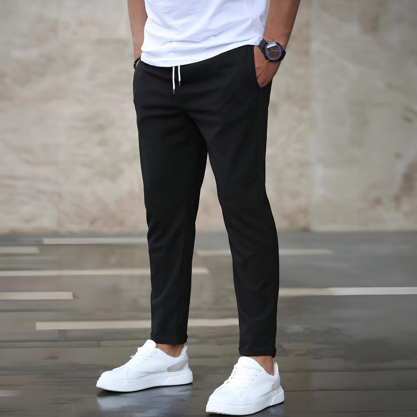 Lorenzo | Pantaloni Eleganți Stretch
