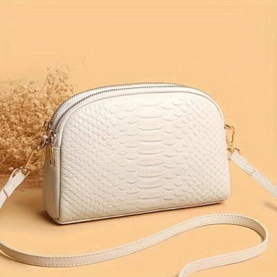 Cora | Belle mini geantă crossbody din piele ecologică cu model crocodil